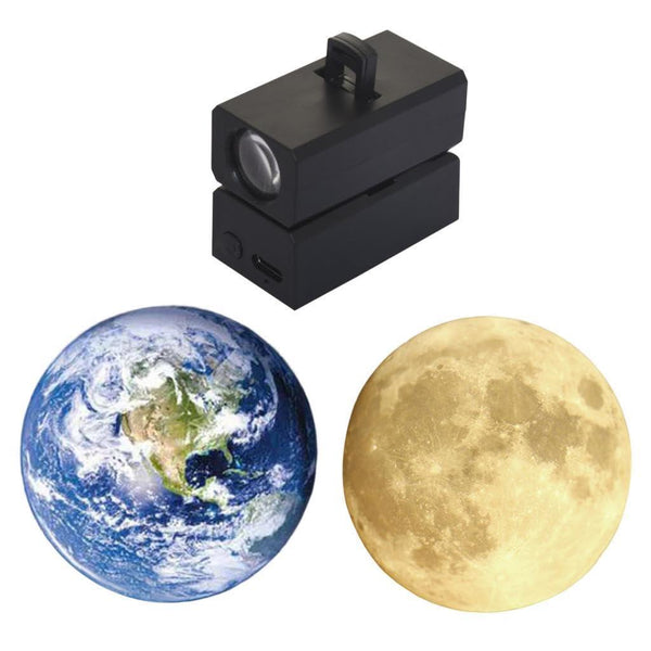 2-in-1 Rechargeable LED Lamp Projector