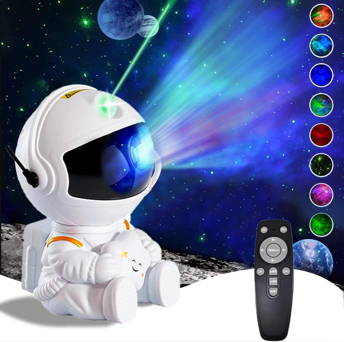 Galaxy Star Projector Night Light  Remote