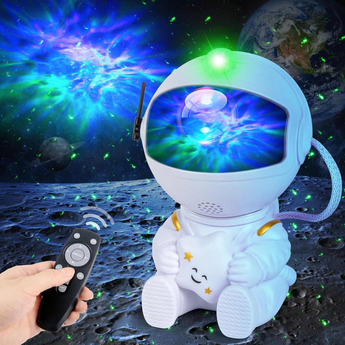 Galaxy Star Projector Night Light  Remote