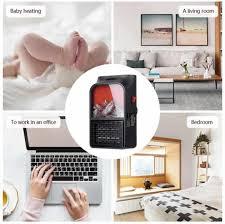 Remote Control Flame Mini Heater  Bedroom